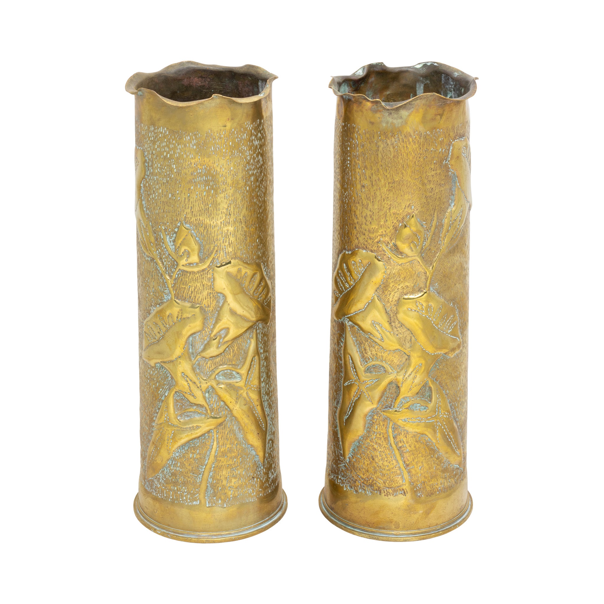 Trench Art Pair, Furnishings, Decor, Trench Art