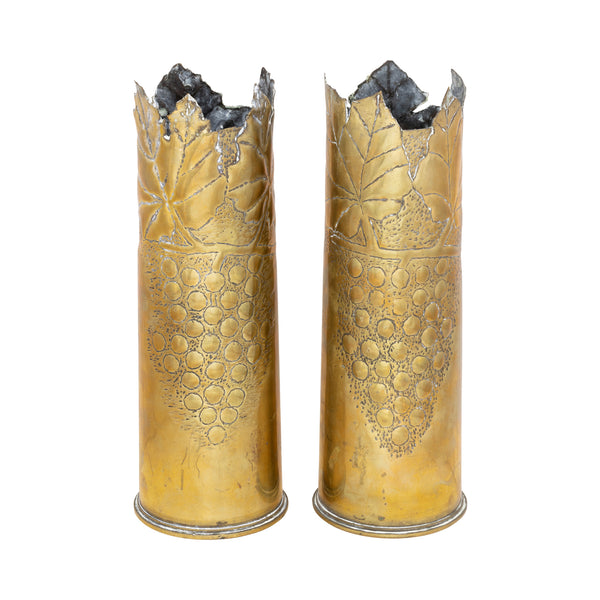 Trench Art Pair, Furnishings, Decor, Trench Art