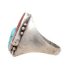 Navajo Turquoise and Coral Ring