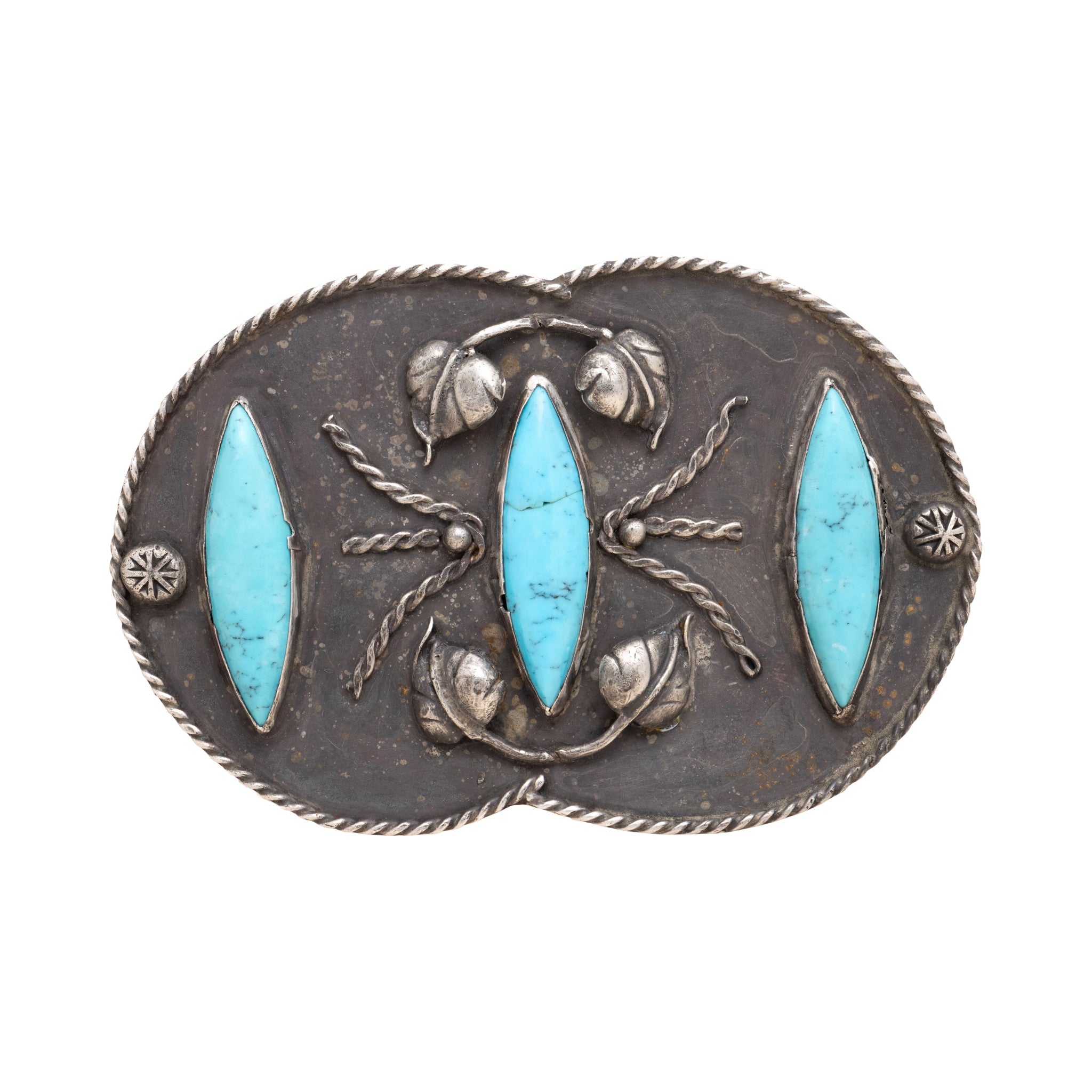 Navajo Turquoise Belt Buckle, Jewelry, Buckle, Native
