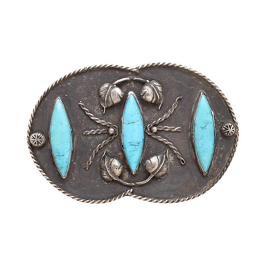 Navajo Turquoise Belt Buckle, Jewelry, Buckle, Native