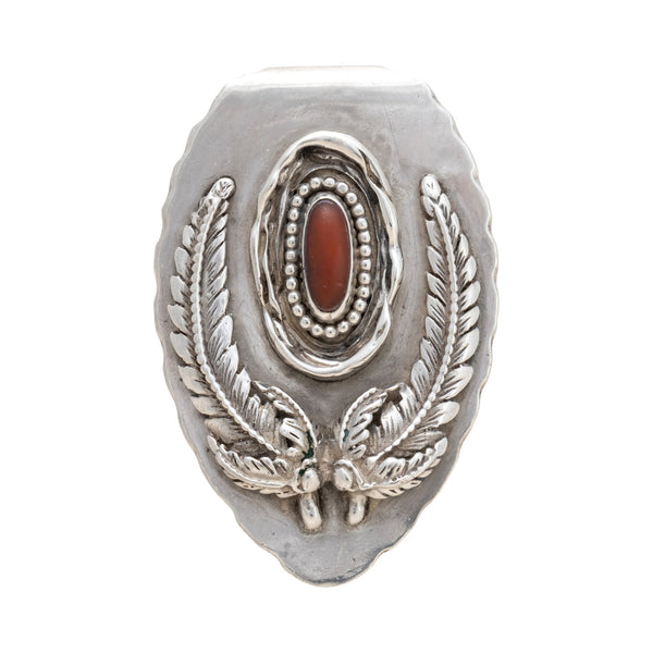 Southwest Coral Pendant, Jewelry, Necklace, Native