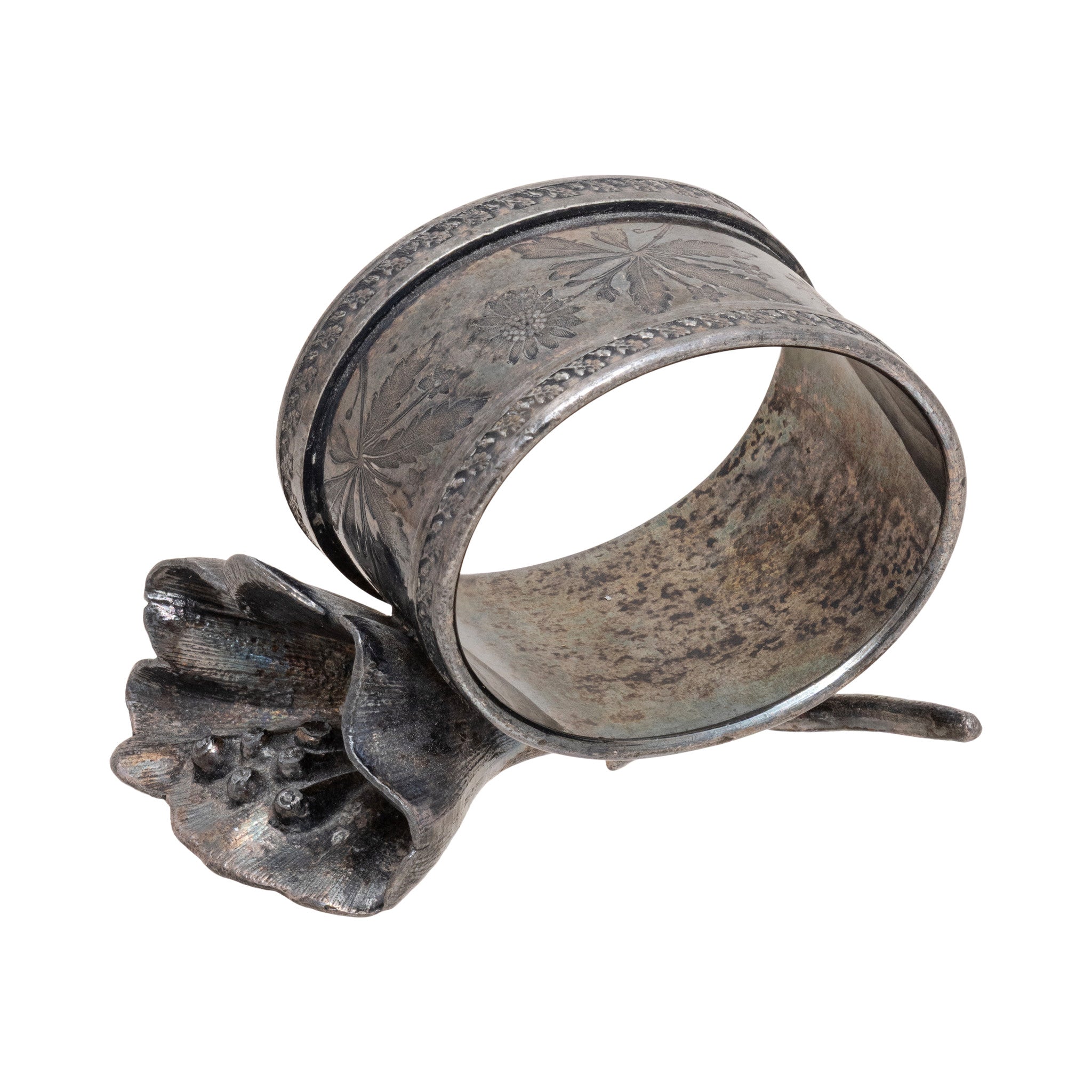 Three Victorian Figural Silverplate Napkin Rings