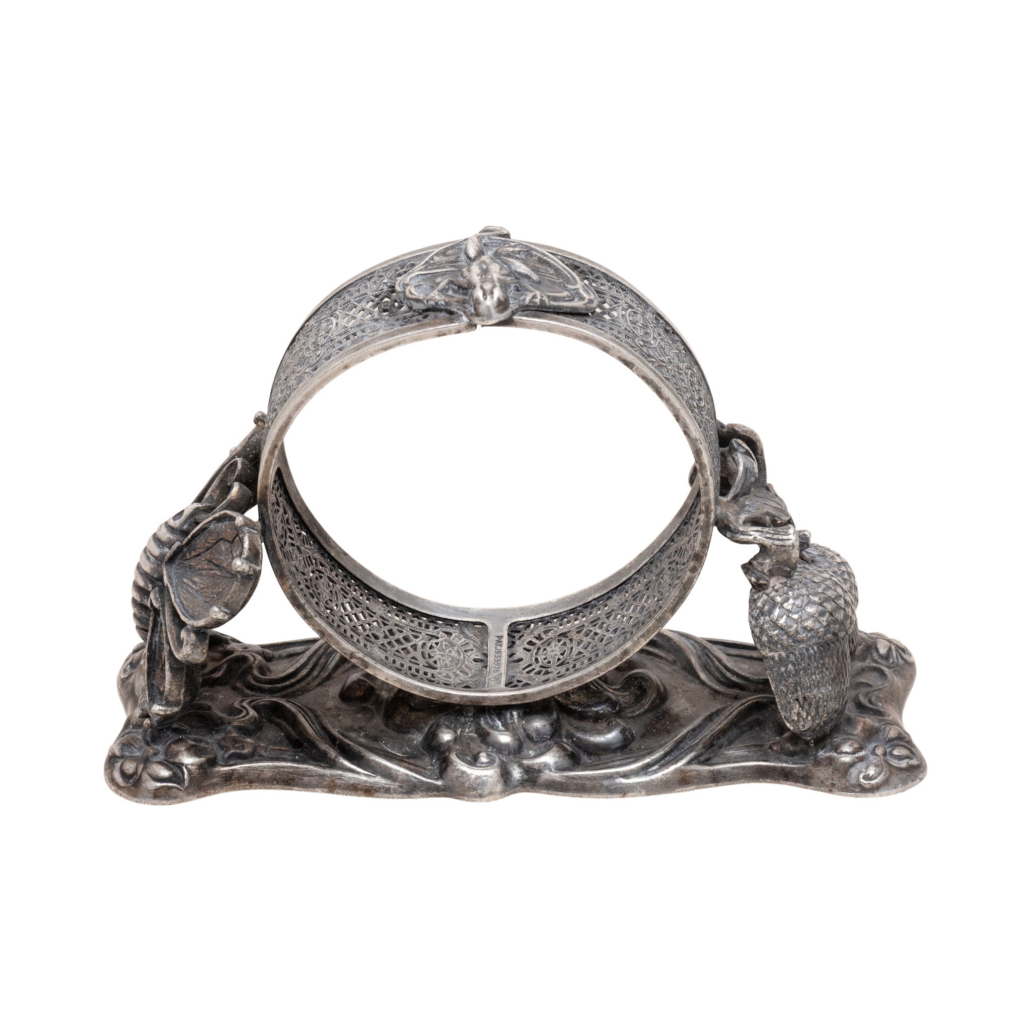 Three Victorian Figural Silverplate Napkin Rings