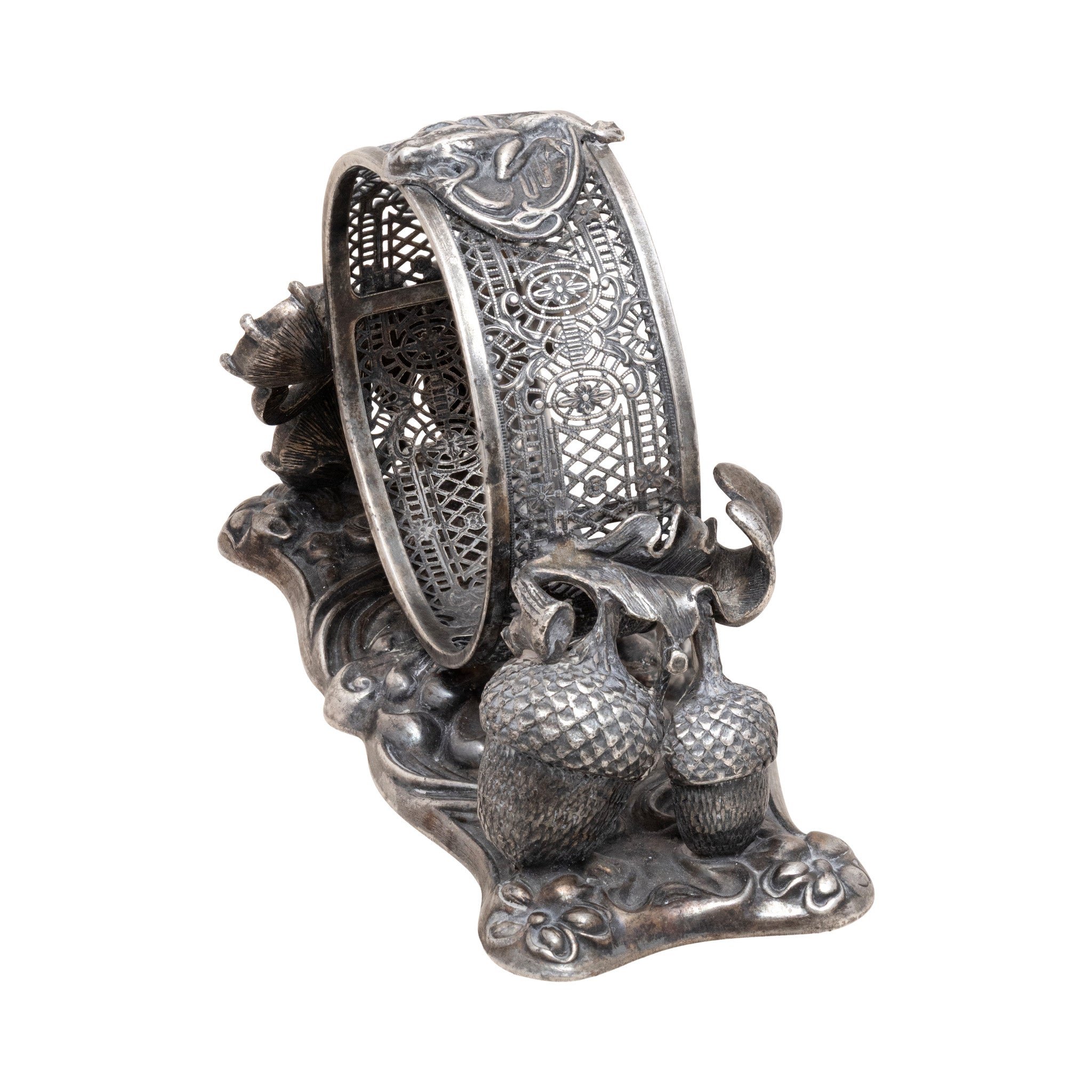 Three Victorian Figural Silverplate Napkin Rings