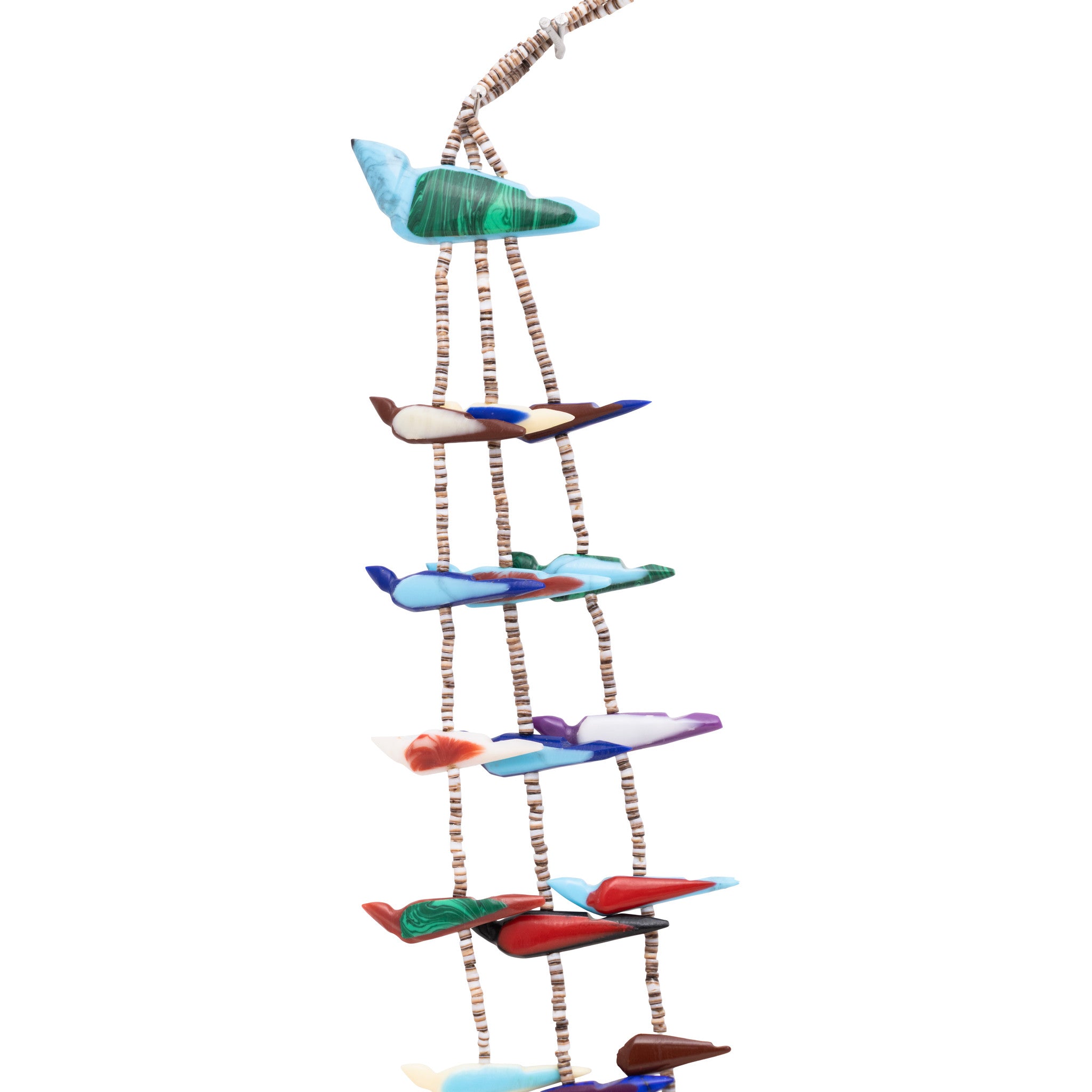 Multi Strand Bird Fetish Necklace
