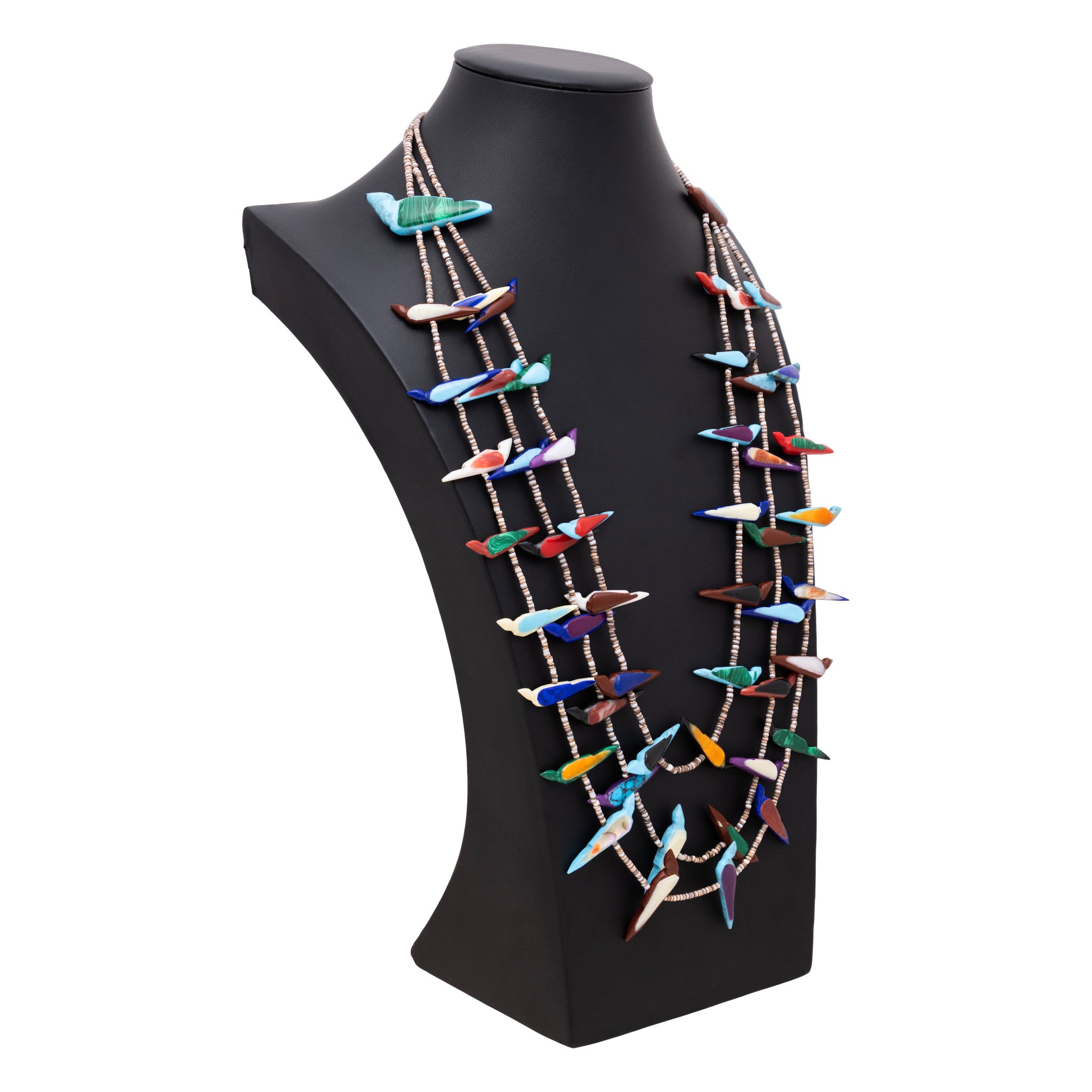 Multi Strand Bird Fetish Necklace