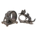 Two Victorian Figural Silverplate Napkin Rings, Furnishings, Kitchen, Other