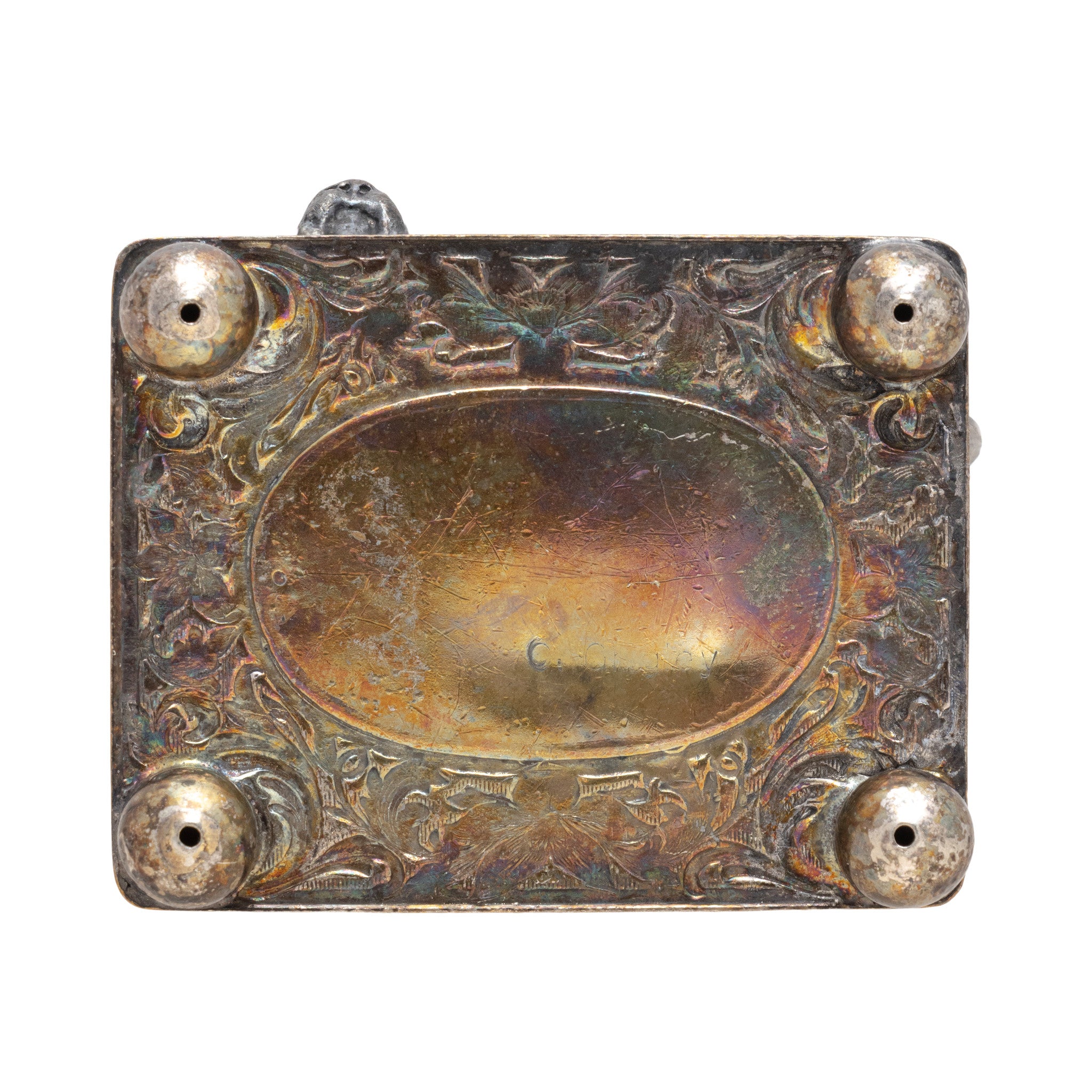 Two Victorian Figural Silverplate Napkin Rings