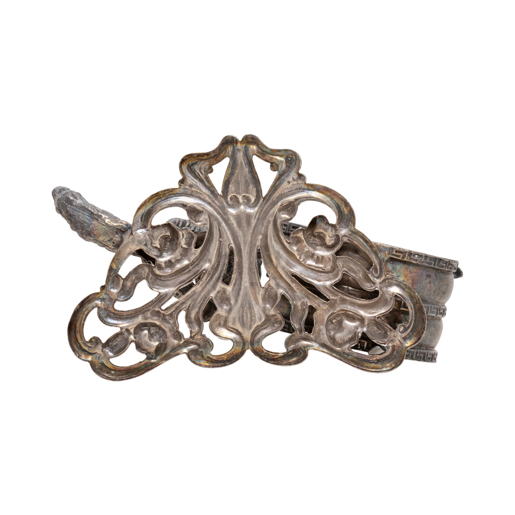 Two Victorian Figural Silverplate Napkin Rings