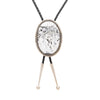 Navajo White Buffalo Turquoise Bolo, Jewelry, Bolo Necktie, Native