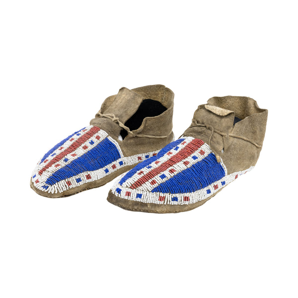 Lakota Sioux Moccasins, Native, Garment, Moccasins