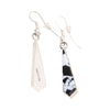 Navajo White Buffalo Turquoise Earrings