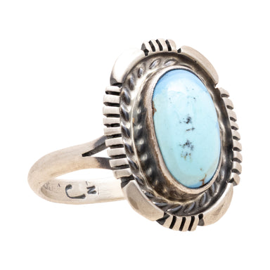 Navajo Golden Hill Turquoise Ring, Jewelry, Ring, Native