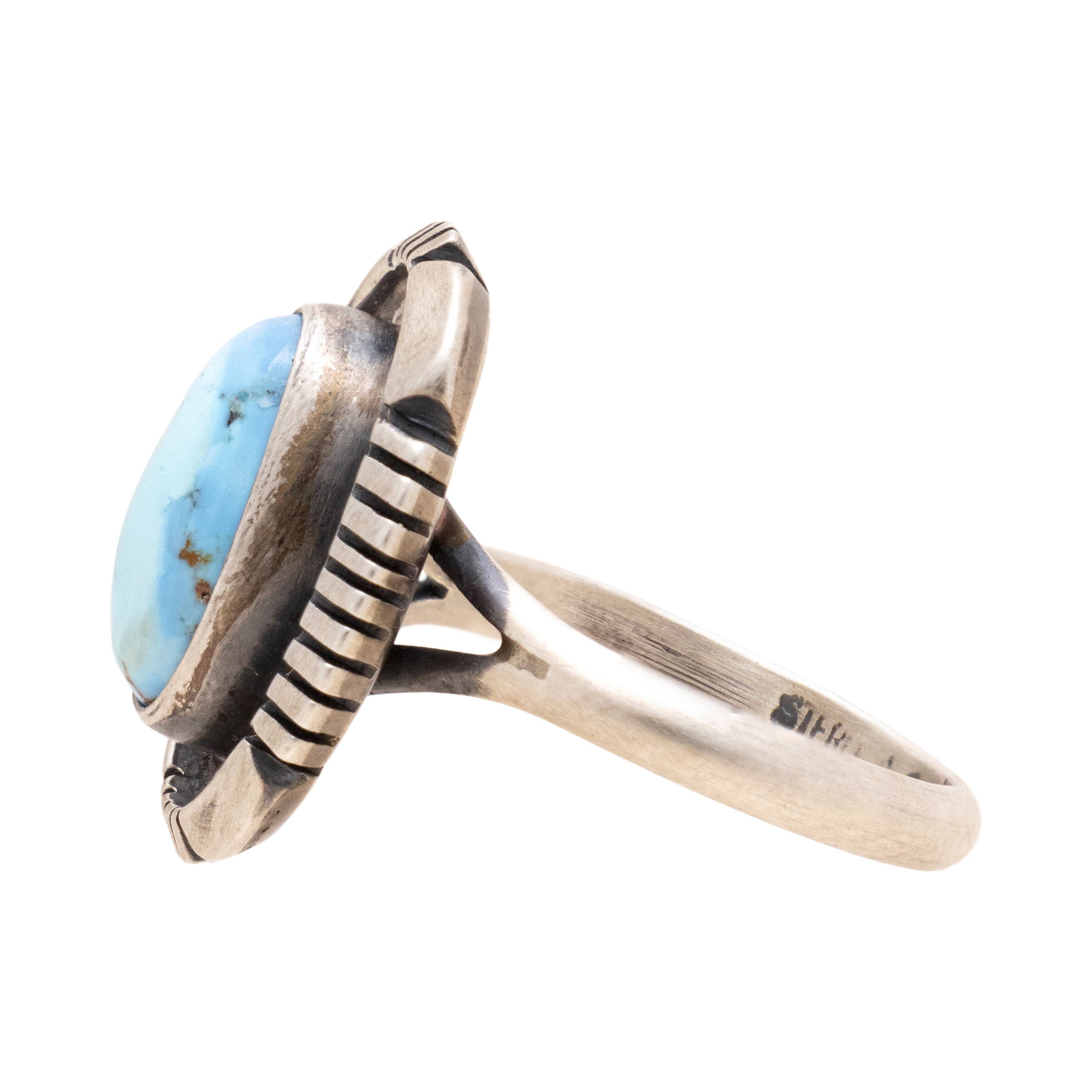 Navajo Golden Hill Turquoise Ring