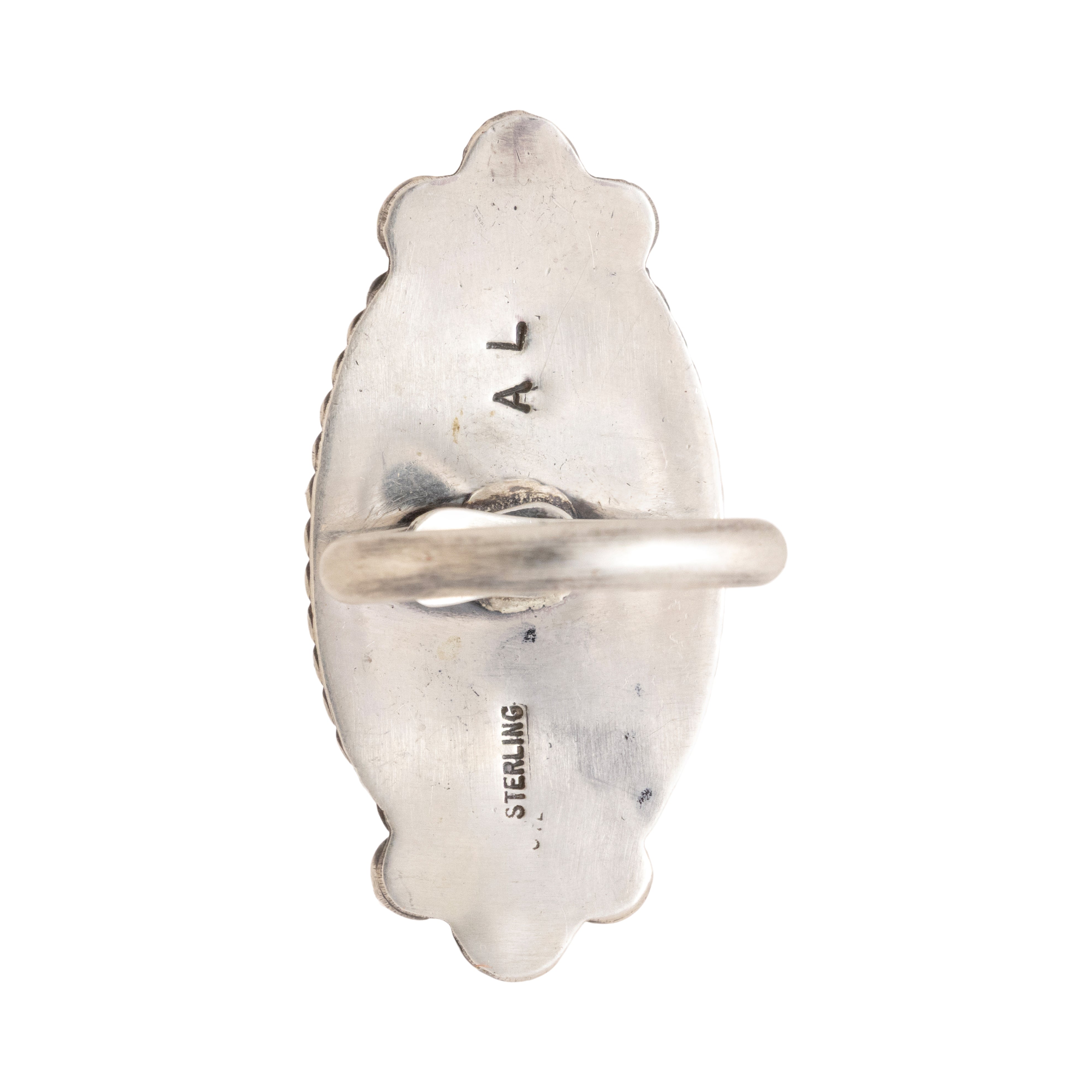 Navajo White Buffalo Turquoise Ring