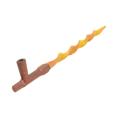 Sioux Pipe with Twisted Stem, Native, Pipe, Catlinite