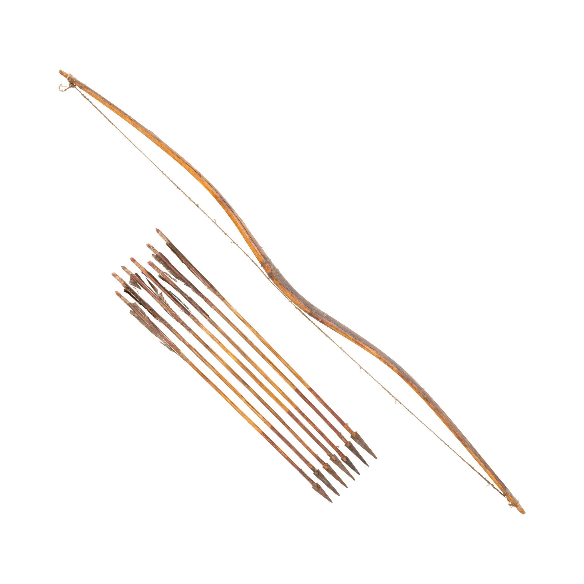 Plains Bow and Arrows, Native, Weapon, Bow