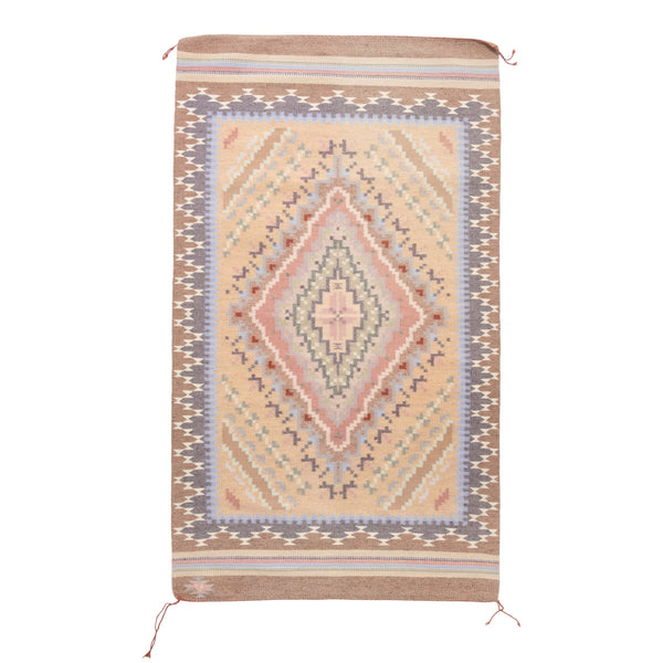 Navajo Burntwater Weaving by Laverne Van Winkle, Native, Weaving, Floor Rug