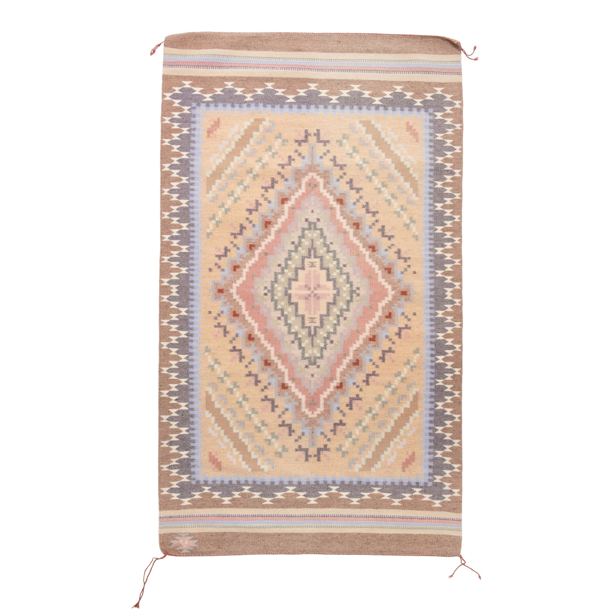 Navajo Burntwater Weaving by Laverne Van Winkle, Native, Weaving, Floor Rug