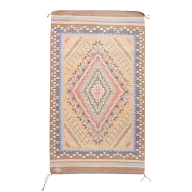 Navajo Burntwater Weaving by Laverne Van Winkle, Native, Weaving, Floor Rug