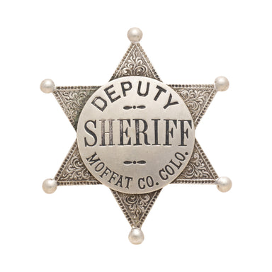 Deputy Sheriff Moffat Co. Colo. Badge, Western, Law Enforcement, Badge