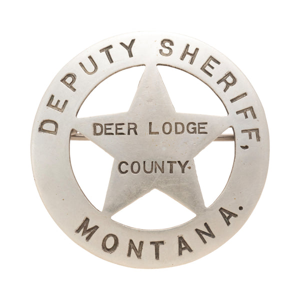 Deputy Sheriff Deer Lodge Montana Badge, Western, Law Enforcement, Badge