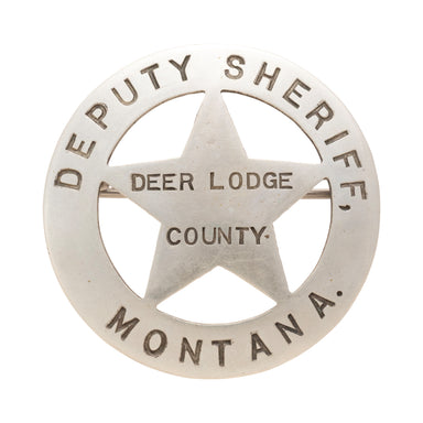 Deputy Sheriff Deer Lodge Montana Badge, Western, Law Enforcement, Badge