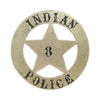 Large Indian Police No. 8 Badge, Western, Law Enforcement, Badge