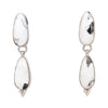 White Buffalo Turquoise Dangle Earrings