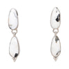 White Buffalo Turquoise Dangle Earrings