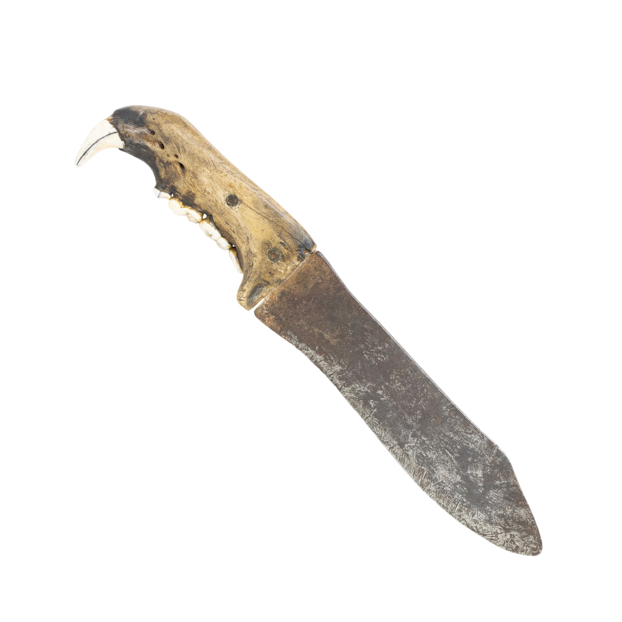Blackfeet Bear Jaw Dagger, Native, Weapon, Knife