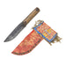 "Takes Alive" Family Knife Sheath and Knife, Native, Weapon, Knife