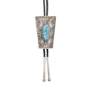 Navajo Turquoise Bolo Tie, Jewelry, Bolo Necktie, Native