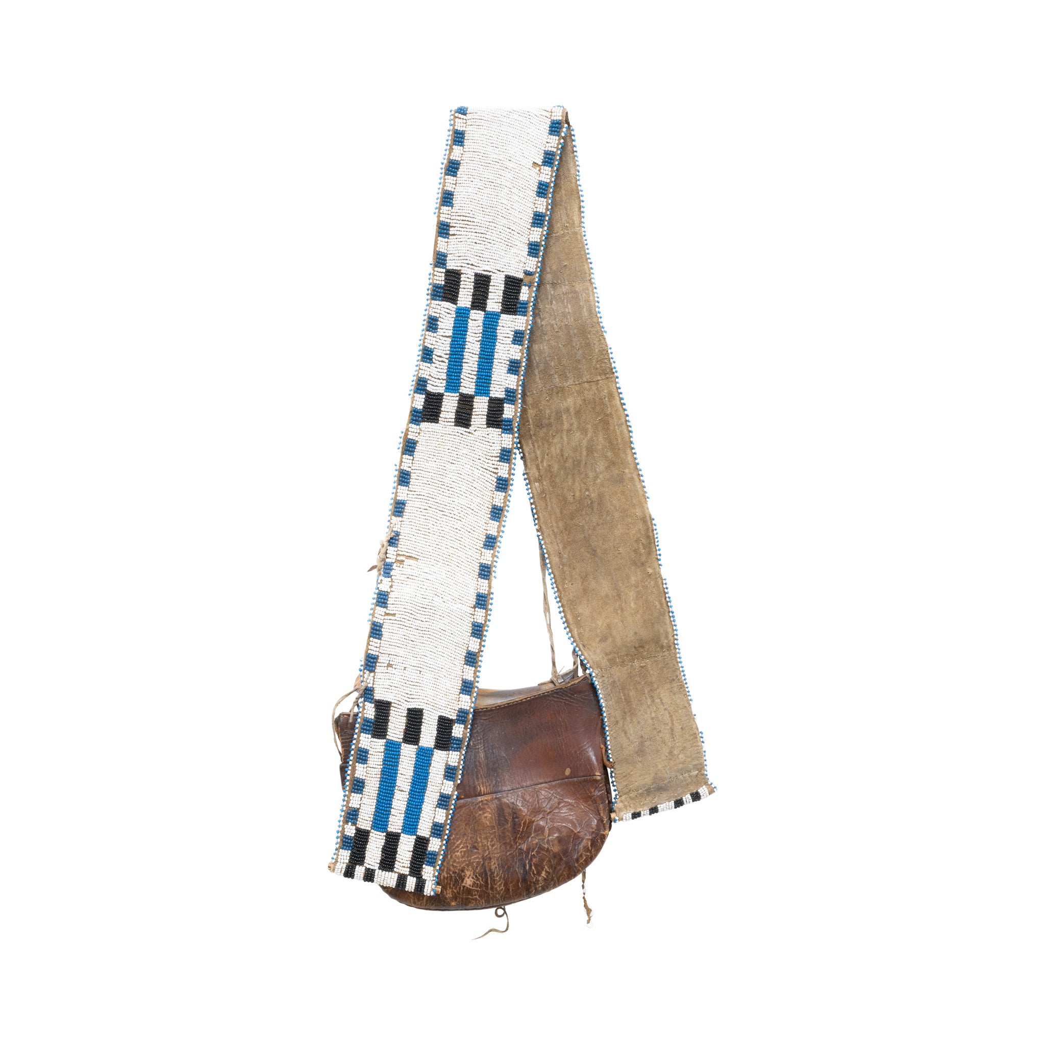 Santee Sioux Pony Beaded Shot Bag and Horn