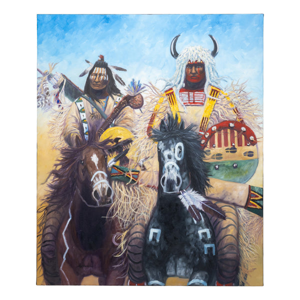 Warriors by Raymond Nordwall, Fine Art, Painting, Western