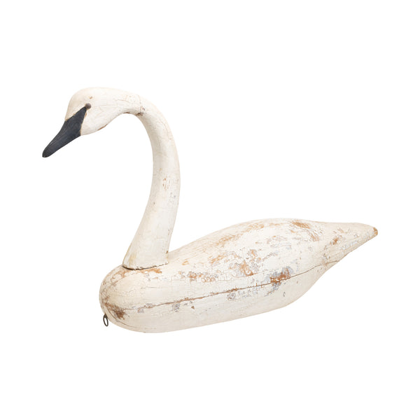 Carved Wood Swan Decoy, Sporting Goods, Hunting, Waterfowl Decoy
