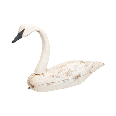 Carved Wood Swan Decoy, Sporting Goods, Hunting, Waterfowl Decoy