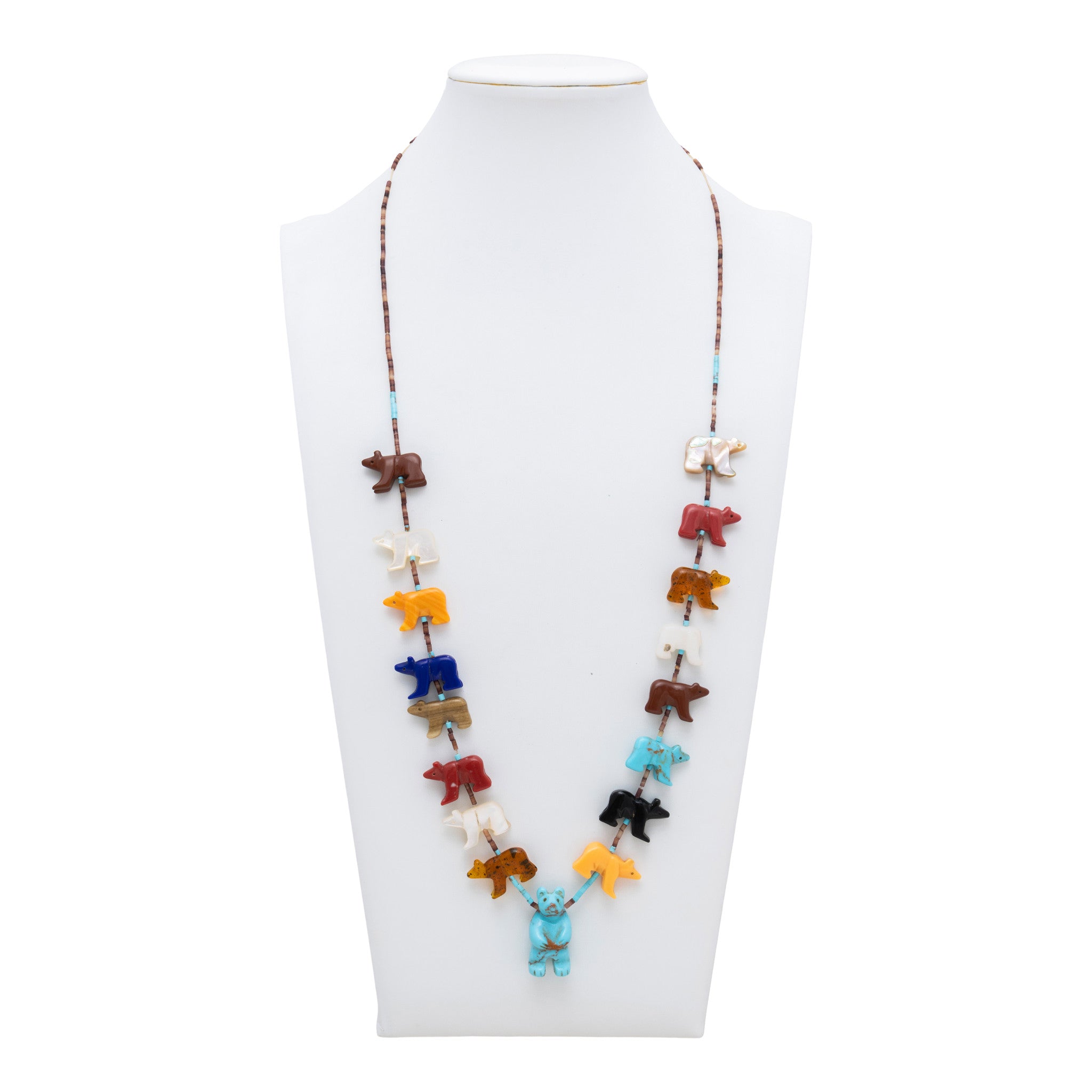 Zuni Bear Fetish Necklace