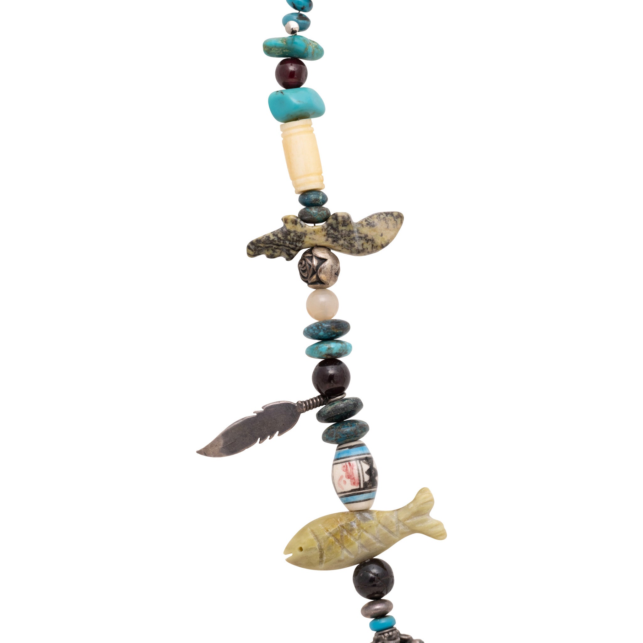 Multi-Stone Fetish Necklace