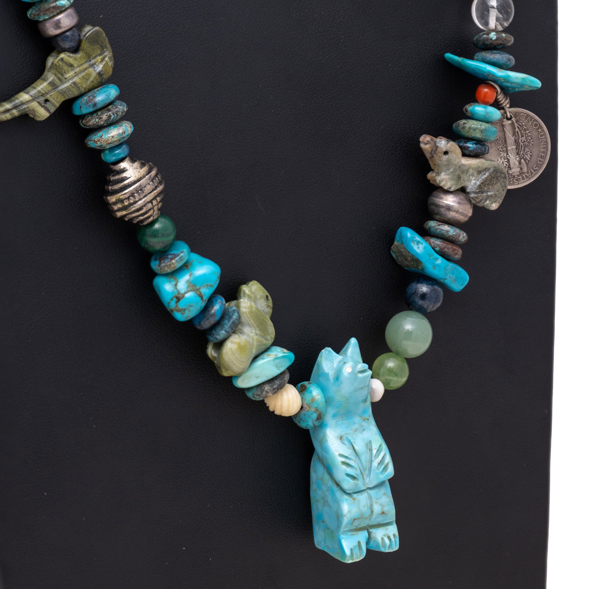 Multi-Stone Fetish Necklace