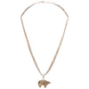 Navajo Sterling Silver Bear Pendant Necklace, Jewelry, Necklace, Native