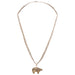 Navajo Sterling Silver Bear Pendant Necklace, Jewelry, Necklace, Native