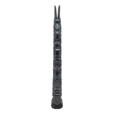 Haida Argillite Totem by Jay Simeon, Native, Carving, Totem