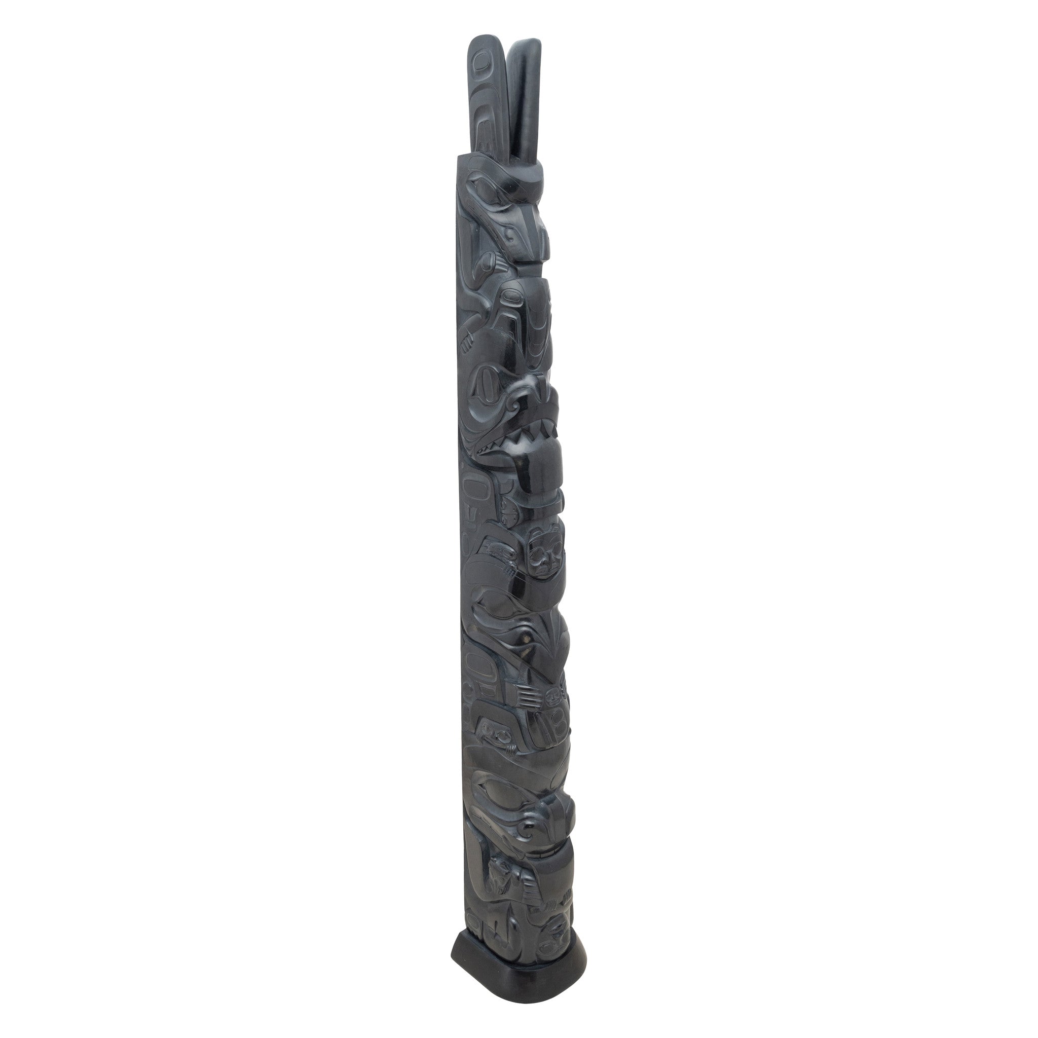 Haida Argillite Totem by Jay Simeon