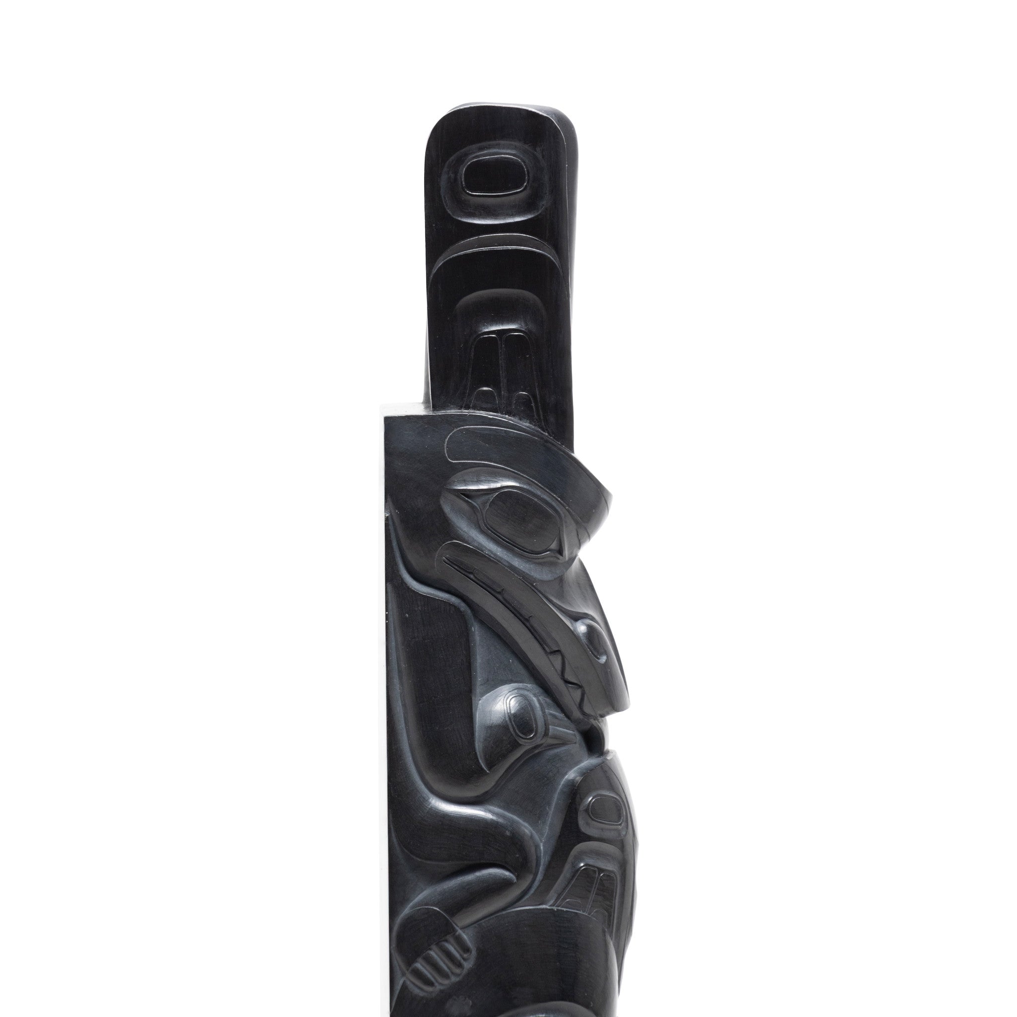 Haida Argillite Totem by Jay Simeon
