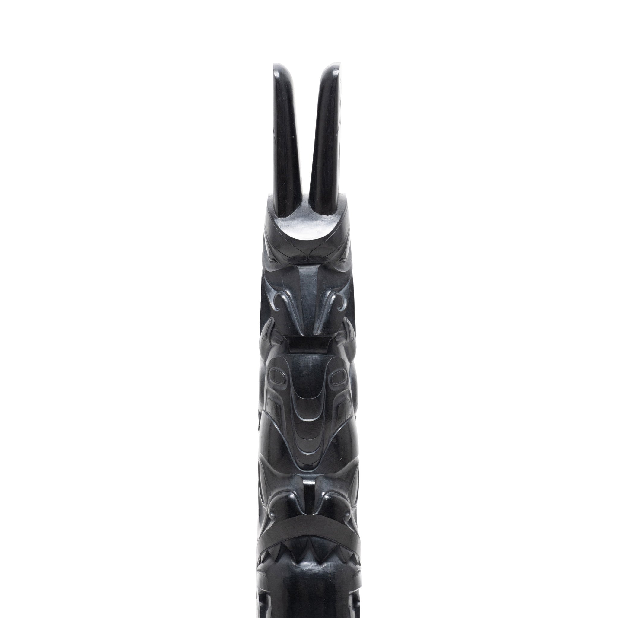 Haida Argillite Totem by Jay Simeon