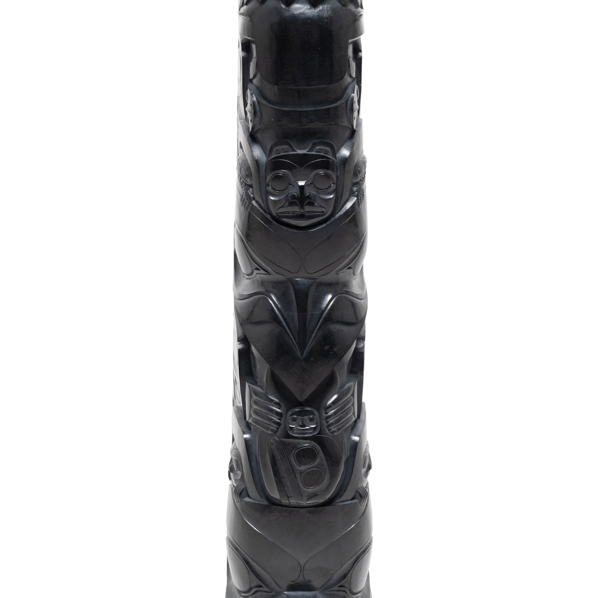 Haida Argillite Totem by Jay Simeon