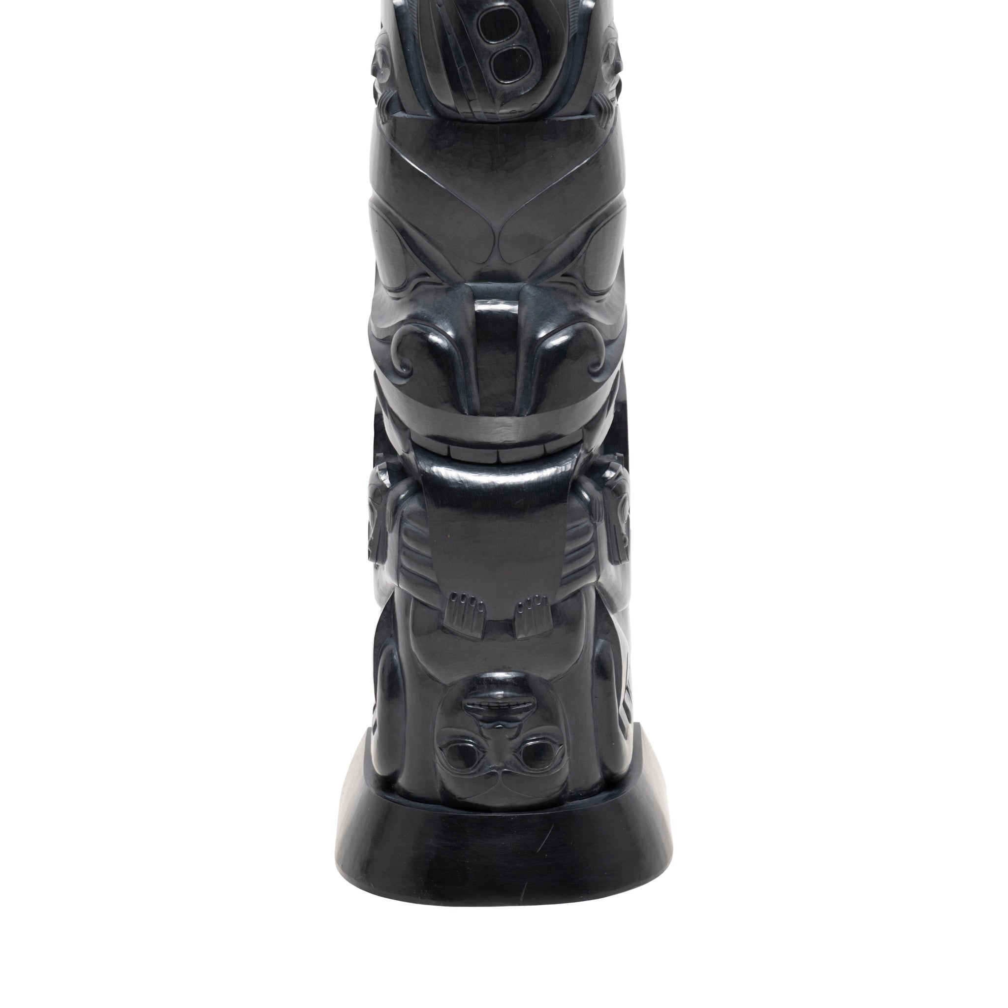 Haida Argillite Totem by Jay Simeon