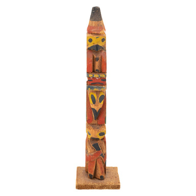 Tlingit Model Totem, Native, Carving, Totem Pole